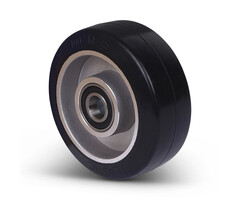 Elastisch rubber wiel 125 mm - 250 kg