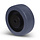 Rubber wiel 100 mm - kogellager asgat 8 mm - 180 kg