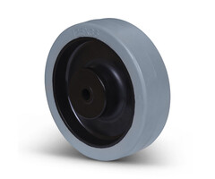 Elastisch rubber wiel 125 mm - 250 kg