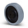 Rubber wiel 125 mm - kogellager asgat 10 mm - 250 kg