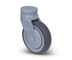 TPR rubber zwenkwiel 125 mm - 100 kg