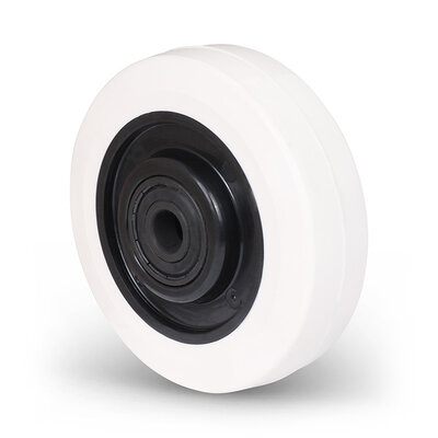 Rubber hittebestendig wiel 100 mm - 300 graden - 110 kg