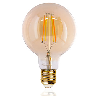PURPL Purpl Tuya Based | E27 Smart LED Filament Lamp Globe XL CCT (2700K - 6500K) 6W dimbaar