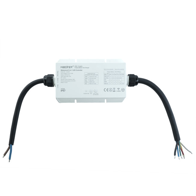 MiBoxer/Mi-Light LED Strip Controller | 5-in-1 | waterbestendig