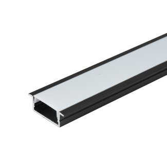 PURPL LED Strip profiel Aluminium afdekkap Opaal 1M | 28x10mm | Inbouw