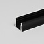 LED Strip Profiel Zwart 1,5m | 17,5x15mm | Opbouw