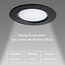LED Downlight - 6W - ø120mm - RGB+CCT - IP44 - Inbouw - Rond - Zwart - FUT068-B