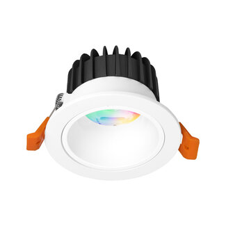 MiBoxer/Mi-Light LED Downlight  - 6W - ø94mm - RGB+CCT - IP44 - Inbouw - Rond - Anti Glare - FUT070