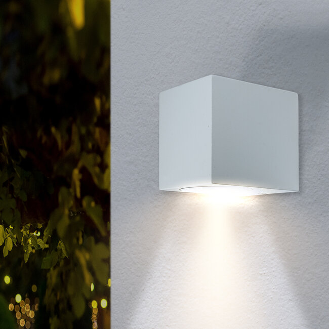 PURPL LED Wandspot Armatuur GU10 | IP44 | Vierkant | Wit
