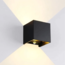 LED cube wandlamp | 2x3W | IP54 | PIR sensor