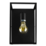 Wandlamp vierkant | Zwart |  Incl. E27 lamp - 4W - 2400K | Dimbaar | E27 fitting  | Industriële design