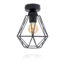 Plafondlamp Zwart | Incl. lamp E27 - 4w - 2400K | Dimbaar | E27 fitting | Industriële design