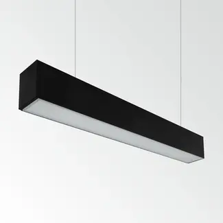 PURPL LED lineaire lamp 3CT | 120cm | 40W | Zwart