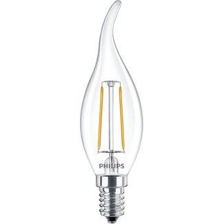Philips LED Filament Lamp - E14 - 2W - 2700K Extra Warm Wit  - BA35