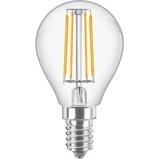 Philips LED Filament Lamp - E14 - 4.3W - 2700K Extra Warm Wit - P45