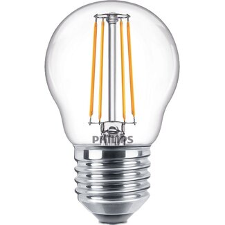 Philips LED  Filament Lamp - E27 - 4.3W - 2700K Extra Warm Wit - P45