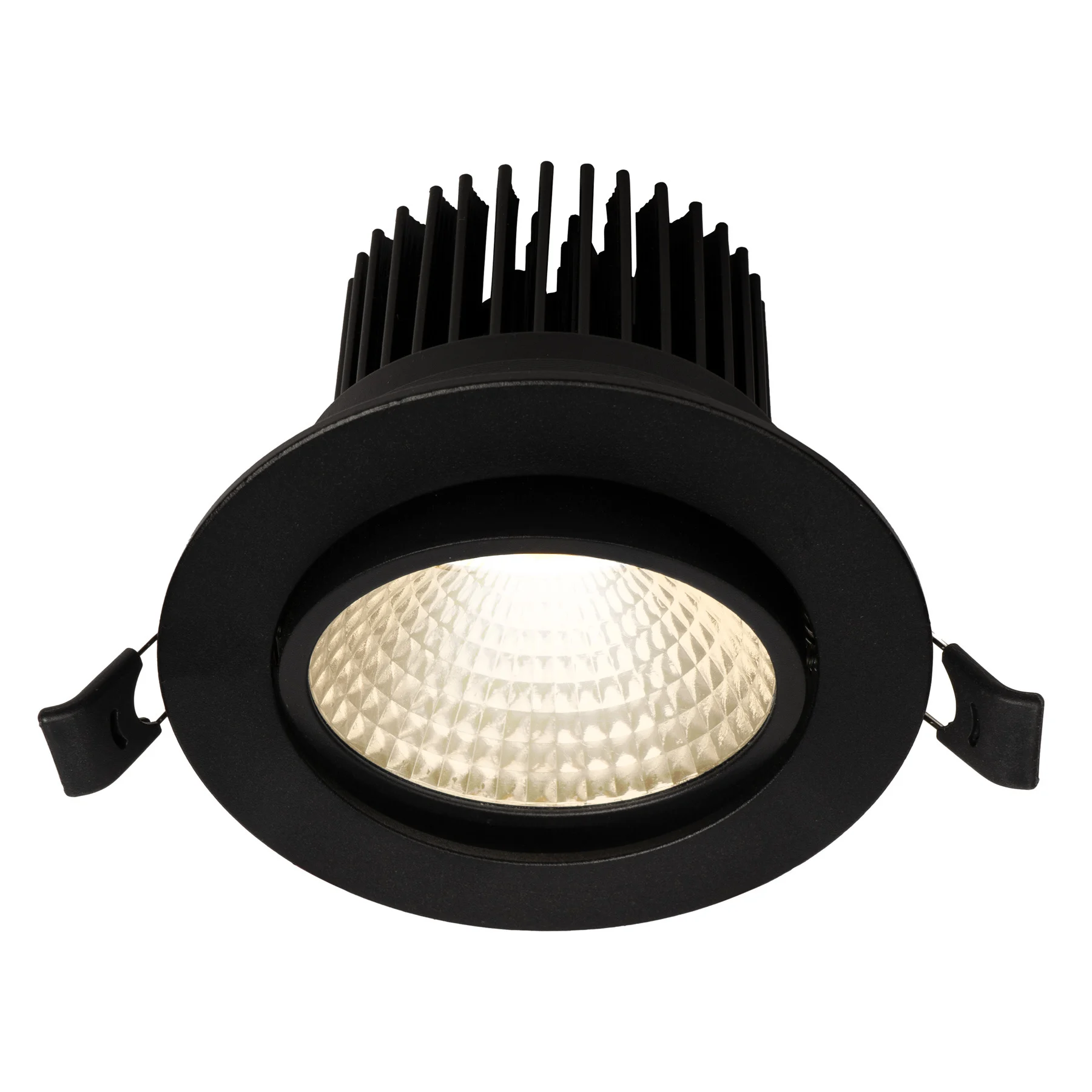 PURPL LED Inbouwspot - 7W - 4000K Helder wit - Ø108mm - Dimbaar - IP40 - Kantelbaar - Rond - Zwart
