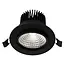 PURPL LED Inbouwspot - 7W - 4000K Helder wit - Ø108mm - Dimbaar - IP40 - Kantelbaar - Rond - Zwart