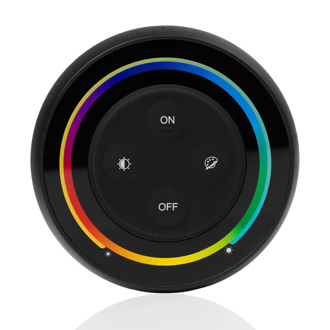MiBoxer/Mi-Light Milight - S2-B - Touch Dimmer - 1-zone - RGB+CCT (2700K - 6500K) - Zwart - Batterij