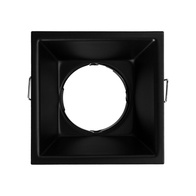 LED GU10 Armatuur 'Brooklyn' Zwart Vierkant Kantelbaar incl. fitting