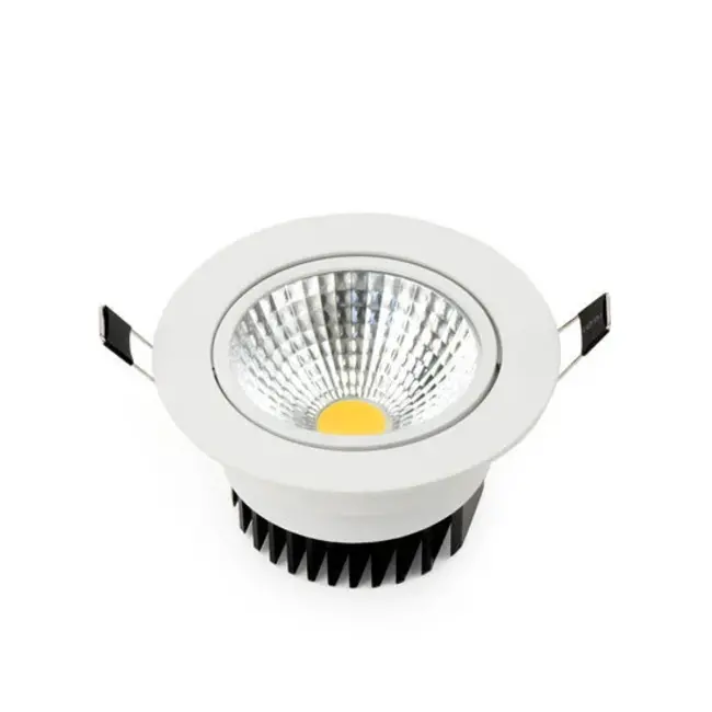 PURPL LED Inbouwspot - 7W - 4000K Helder wit - Ø108mm - Dimbaar - IP40 - Kantelbaar - Rond - Wit