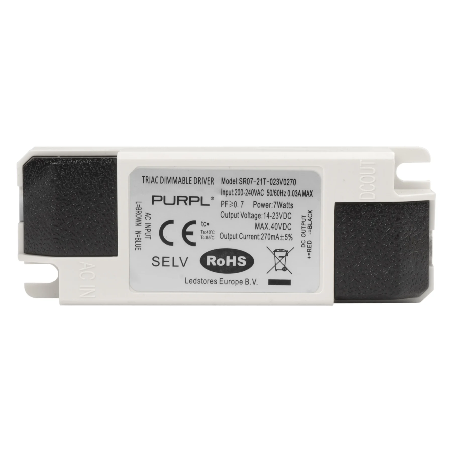 PURPL LED Spot Driver Triac Dimbaar | 7W 270mA, foto 2 van 3