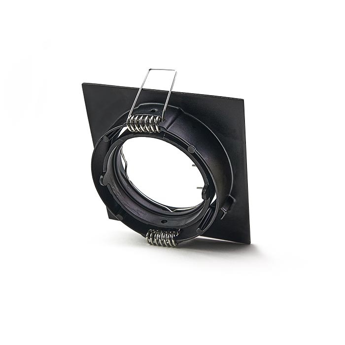 PURPL LED GU10 inbouwspot Armatuur IP20 Zwart Aluminium Vierkant Kantelbaar incl. fitting, foto 4 van 6