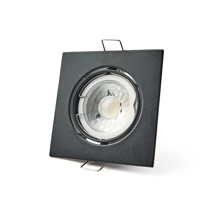 PURPL LED GU10 inbouwspot Armatuur IP20 Zwart Aluminium Vierkant Kantelbaar incl. fitting, foto 6 van 6