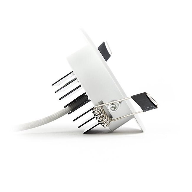 LED inbouwspot - 3W - 4000K Helder wit - Ø85 mm - Dimbaar - IP40 - Kantelbaar - Rond - Wit