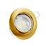 LED GU10 spot inbouw armatuur - Alu - Ø84mm - Goud - Kantelbaar IP20 Rond