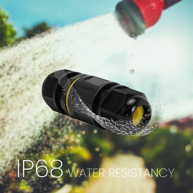 Waterdichte Connector - IP68 - 3-aderig - 4-8 mm