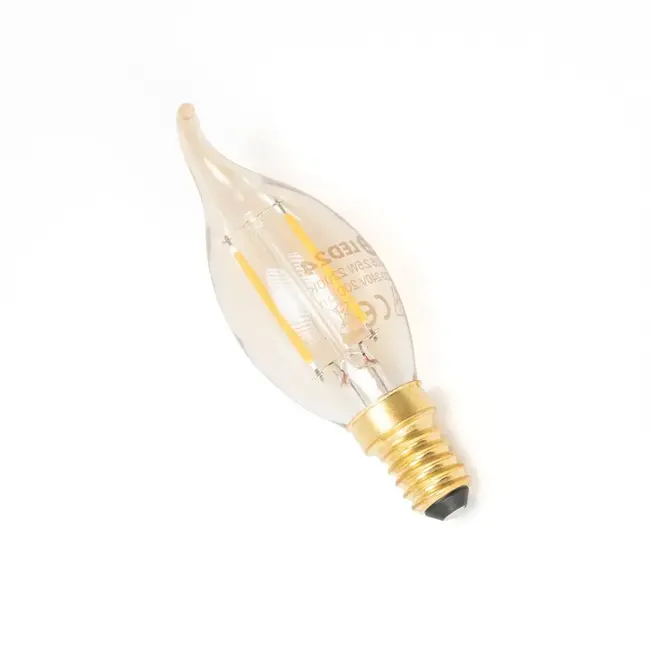LED Filament Lamp - E14 - 2.5W - 2200K Extra Warm Wit  - C35T