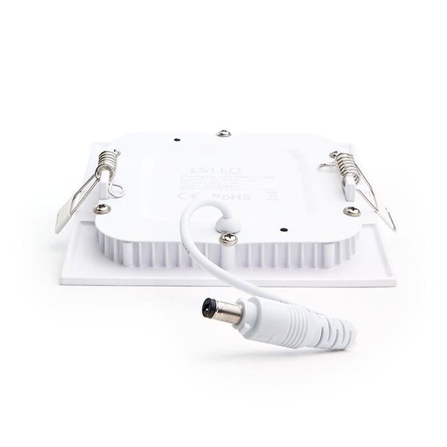 PURPL LED Downlight - 6W - 120x120 mm - 3000K Warm Wit - IP40 - Inbouw - Vierkant