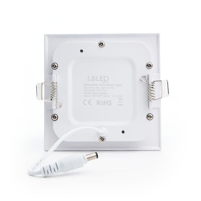 PURPL LED Downlight - 6W - 120x120 mm - 3000K Warm Wit - IP40 - Inbouw - Vierkant