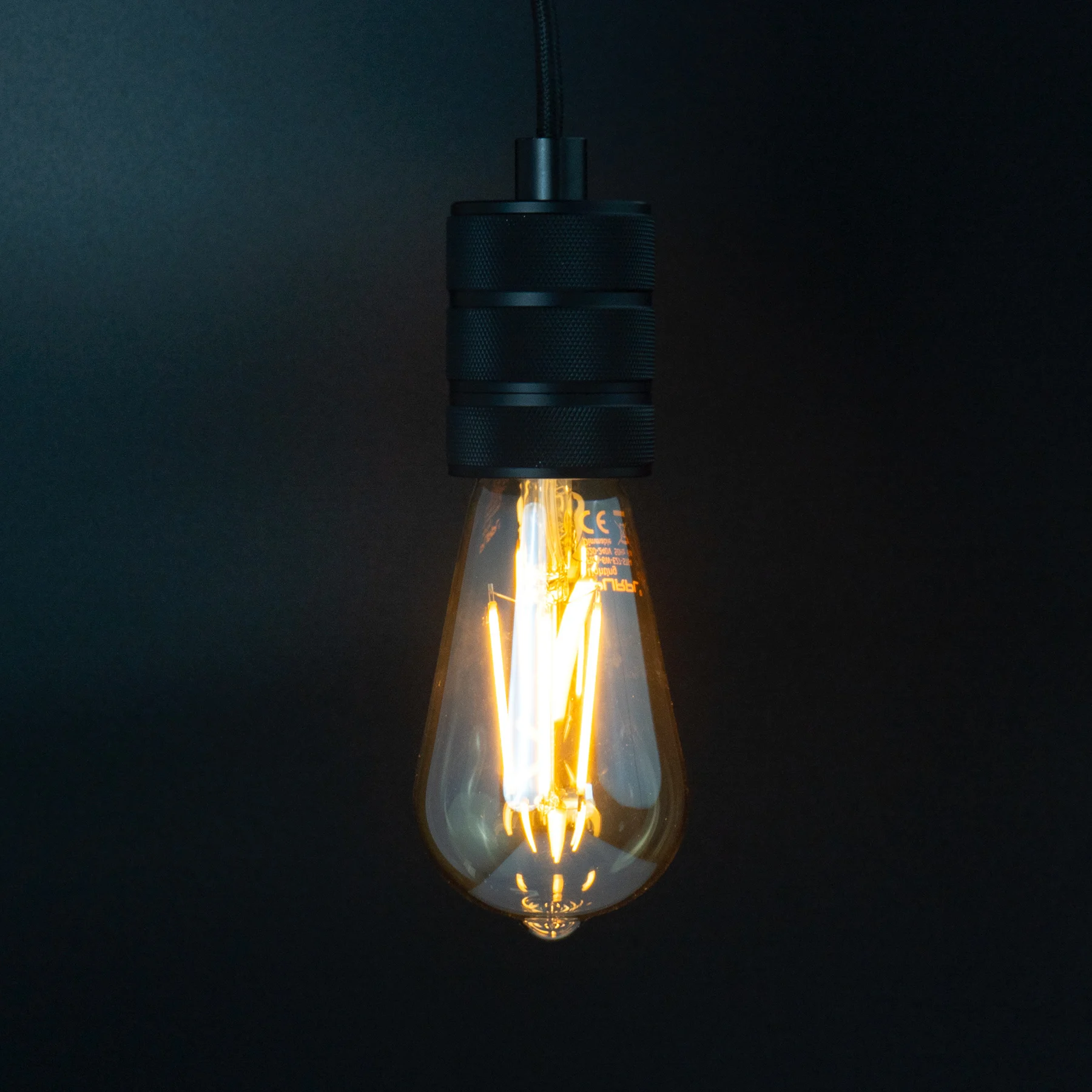 PURPL E27 LED Filament Lamp 2200K 6W Dimbaar ST64 Amber, foto 2 van 2