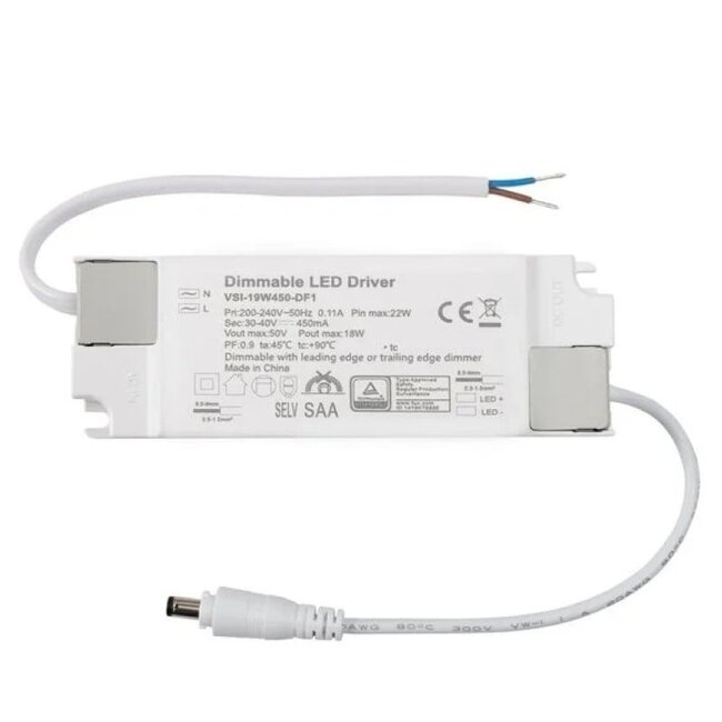 PURPL LED Paneel Driver Triac Dimbaar | 18W 450mA