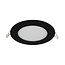 LED Downlight - 6W - ø120 mm - 3000K Warm Wit - IP40 - Inbouw - Rond - Zwart