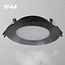 LED Downlight - 12W - ø180mm - RGB+CCT - IP44 - Inbouw - Rond - Zwart - FUT066B