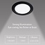 LED Downlight - 12W - ø180 mm - RGB+CCT (2700K-6500k) - IP44 - Inbouw - Rond - Zwart - FUT066B