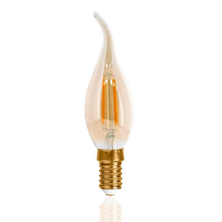 PURPL E14 LED Filament Lamp 2200K 2,5W Dimbaar C35T Vlam Amber