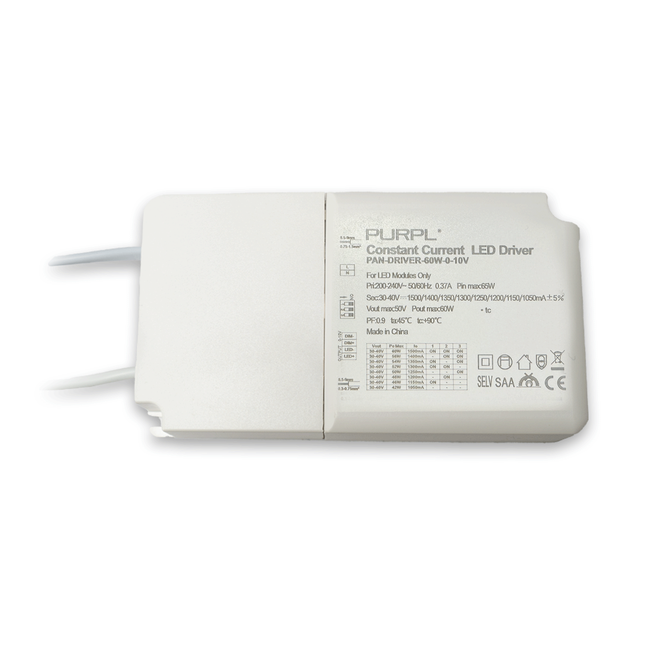 PURPL LED Driver Dimbaar 0-10V | 60W 1500mA