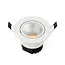 PURPL LED Inbouwspot - 5W - 2700K Warm wit - Ø85mm - Dimbaar - IP40 - Kantelbaar - Rond - Wit