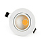 PURPL LED Inbouwspot - 5W - 2700K Warm wit - Ø85mm - Dimbaar - IP40 - Kantelbaar - Rond - Wit