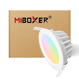 MiBoxer/Mi-Light LED Downlight - 6W - ø108mm - RGB+CCT - IP54 - Inbouw - Rond - FUT063