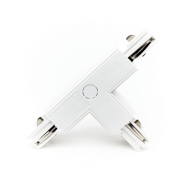 Powergear 3-fase Rail T Connector | Wit | PRO-0436L