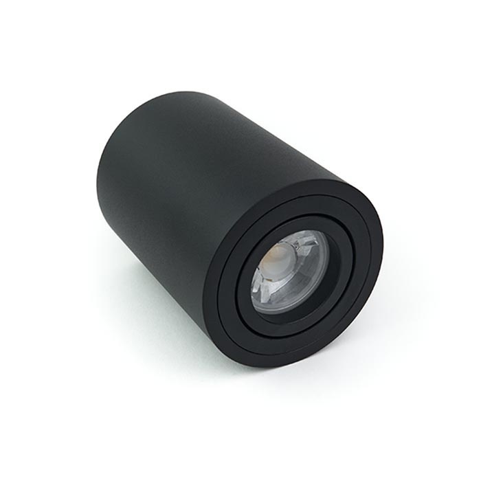 PURPL LED Plafondlamp GU10 Armatuur Opbouwspot Rond Zwart, foto 3 van 6
