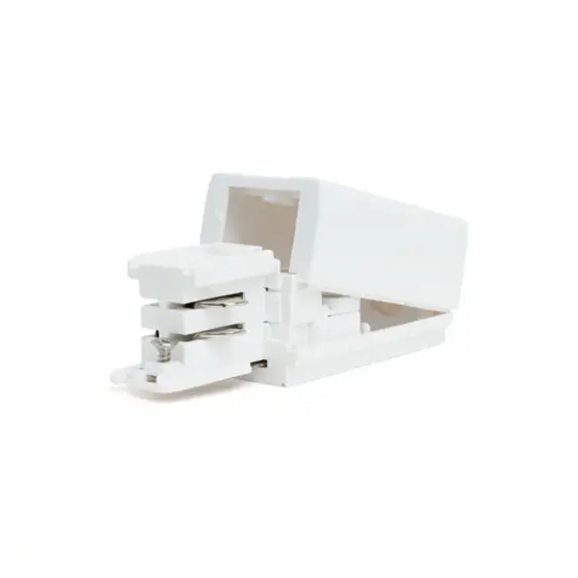 Powergear 3-fase Rail Aansluitvoeding | Wit | PRO-0431L