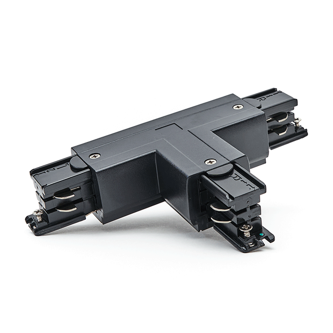 3-fase Rail T Connector | Zwart | PRO-0436L