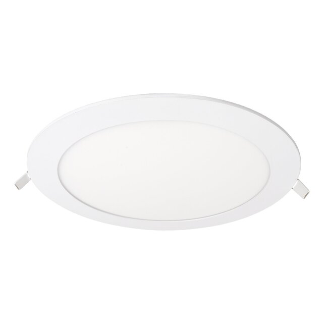 LED Downlight - 24W - ø240 mm - 4000K Helder Wit - IP40 - Inbouw - Rond - Wit