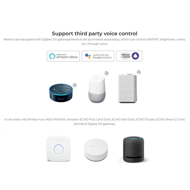 MiBoxer/Mi-Light Miboxer LED Controller - 2-in-1 - Zigbee 3.0 + 2.4GHz - Single White & CCT  - FUT035Z+